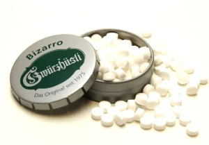 Bonbon Pfefferminz in Clik-Clak Dose, zuckerfrei (11.5g)