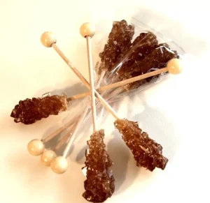 Minis Kandiszucker Sticks braun