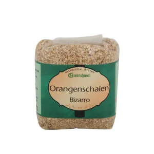 Orangenschale geraspelt