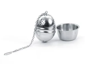 Tee-Ei Edelstahl für Tasse 40mm mit Ablage, 1 Stk.